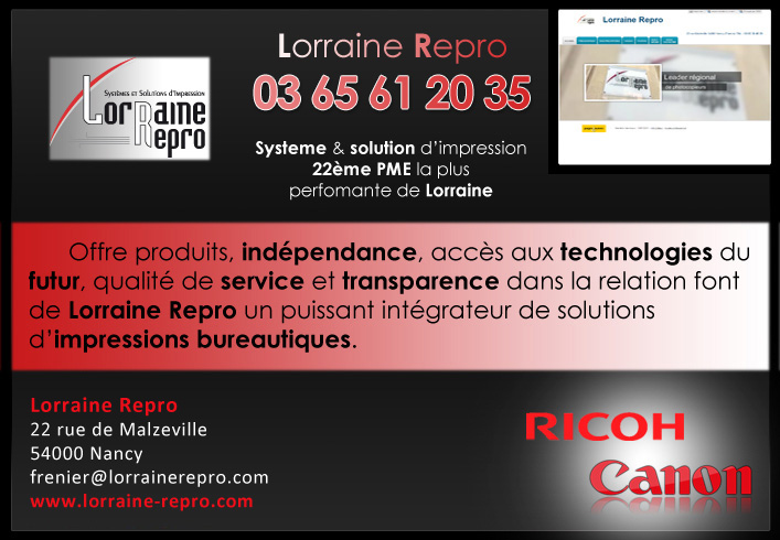 Lorraine Repro partenaire de Location Entretien Photocopieur Lorraine