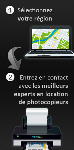 Veuillez sélectionner votre région pour rentrer en contact avec l'expert en location de photocopieurs