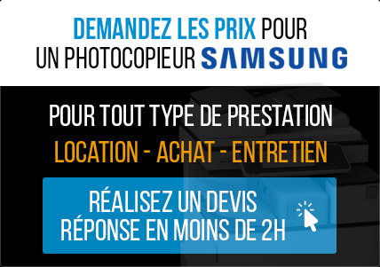 Demander les prix pour un photocopieur Samsung.