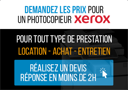 Demander les prix pour un photocopieur Xerox.