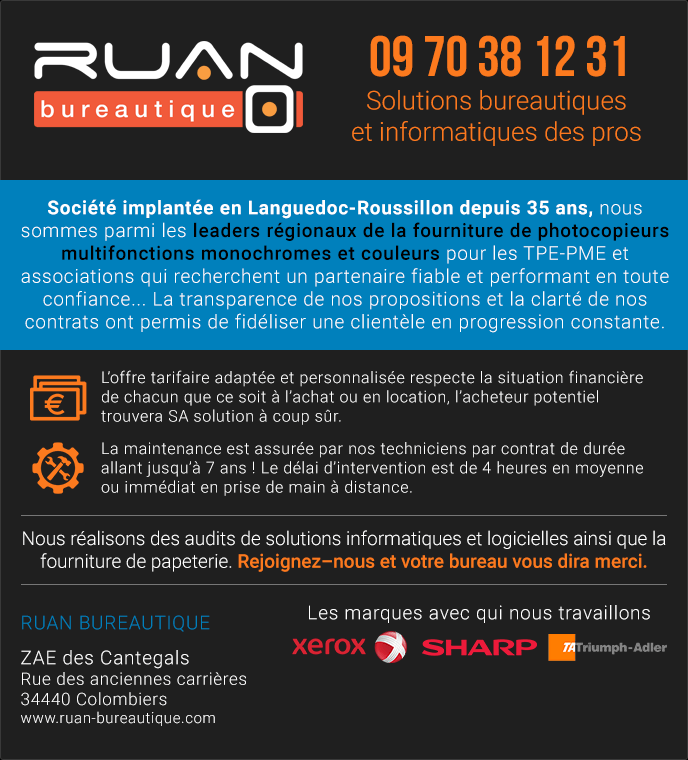 Ruan Bureautique, partenaire de L.E.P pour la Haute Garonne